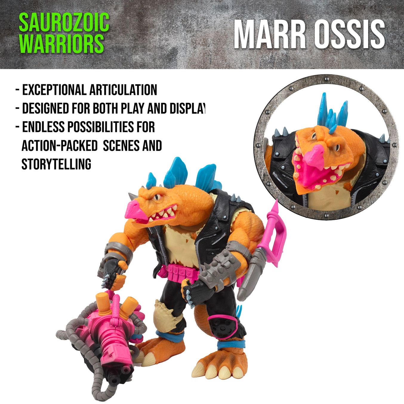 Boss Fight Studio Saurozoic Warriors Marr Ossis