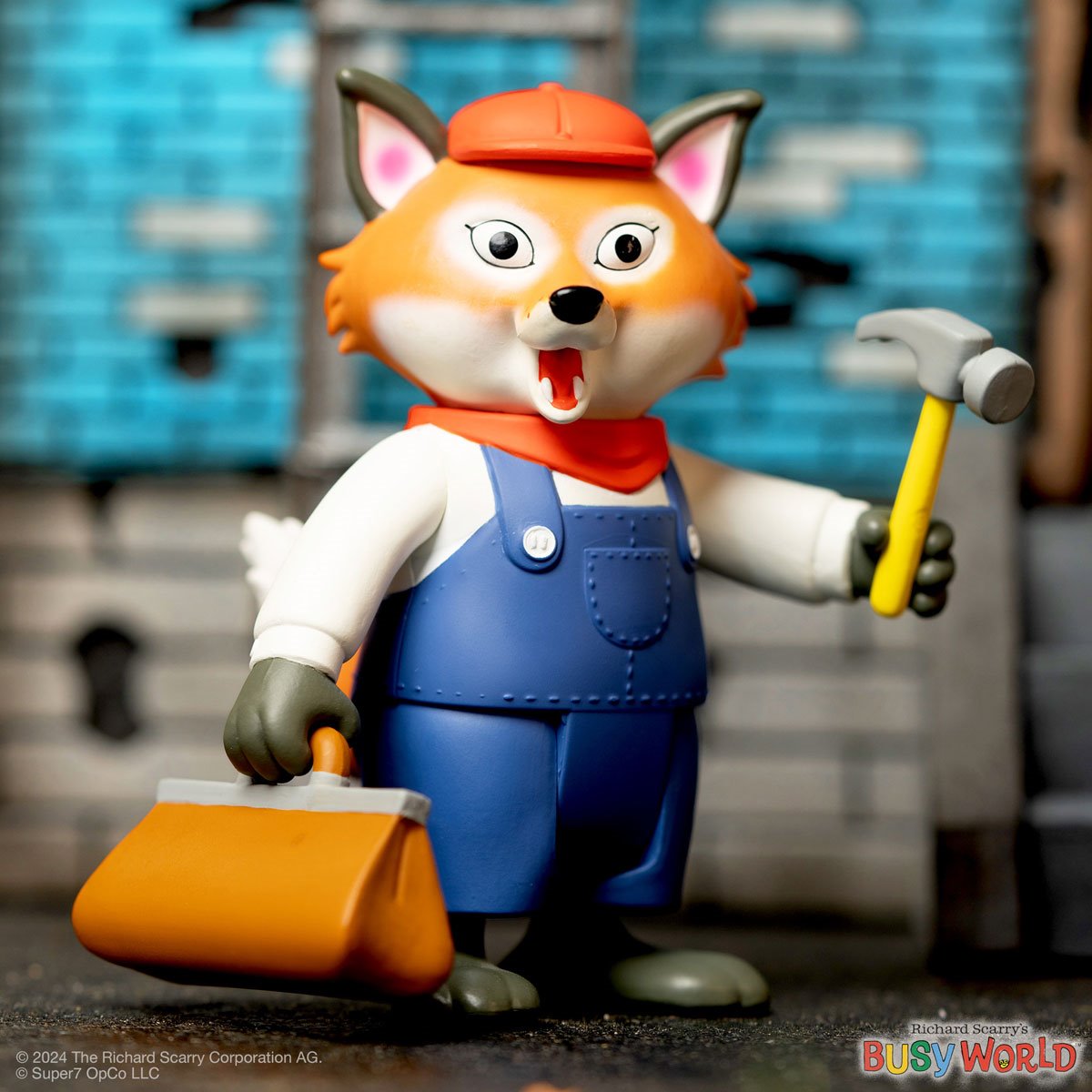 Super7 ReAction Richard Scarry's Busy World MR FIXIT Action Figure