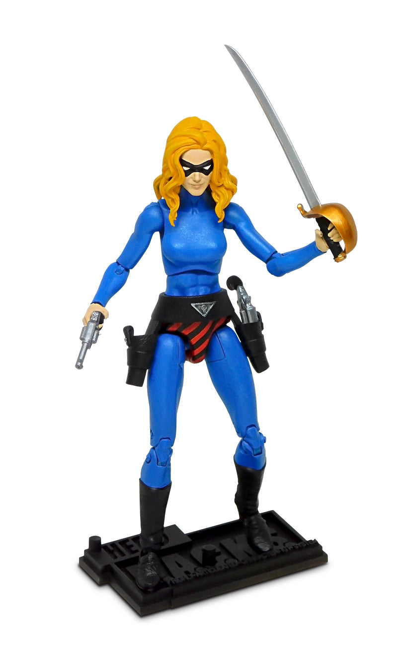 Boss Fight Studio Vitruvian Hero Hacks JULIE WALKER The Phantom Blue 3.75" Figure H.A.C.K.S.