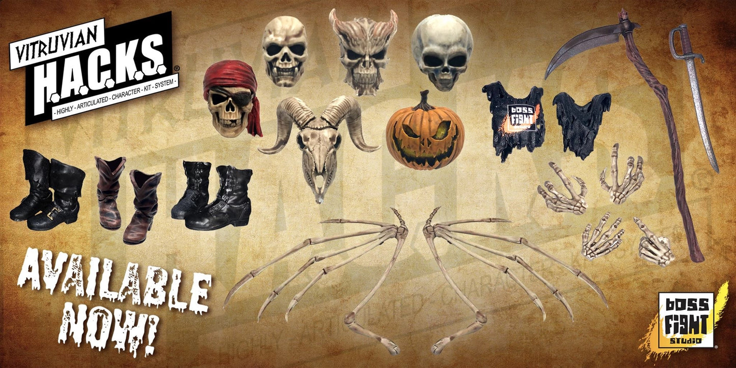 Boss Fight Studio DELUXE CHARACTER BUILDER KIT Skeletons Hacks