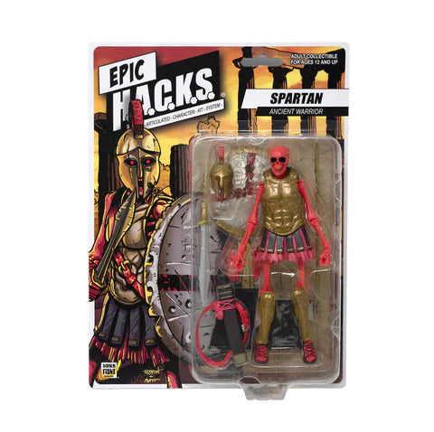 Boss Fight Studio Epic H.A.C.K.S. Action Figure: Spartan Warrior Skeleton Hacks