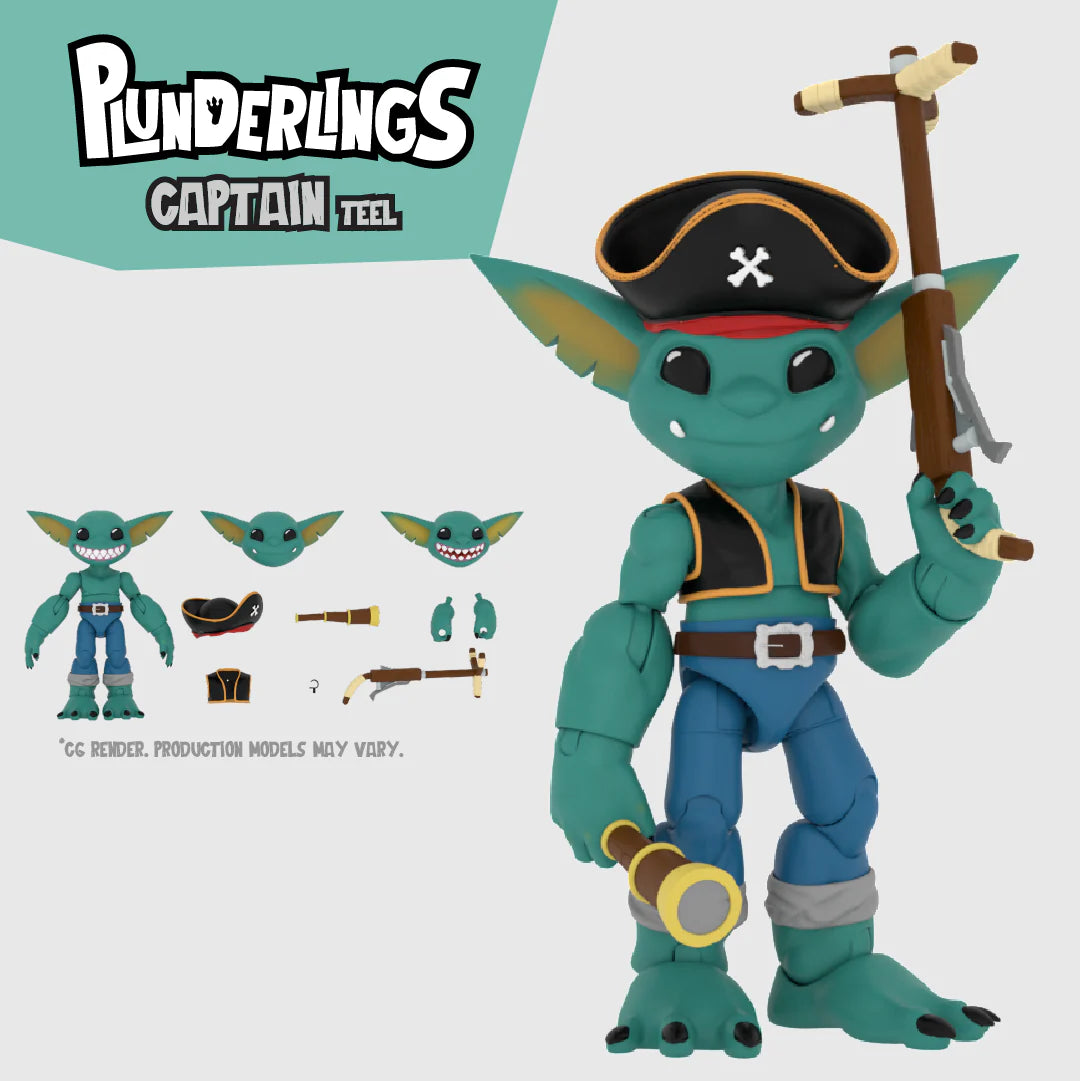 Plunderlings Captain Teel 1/12 Action Figure Lone Coconut