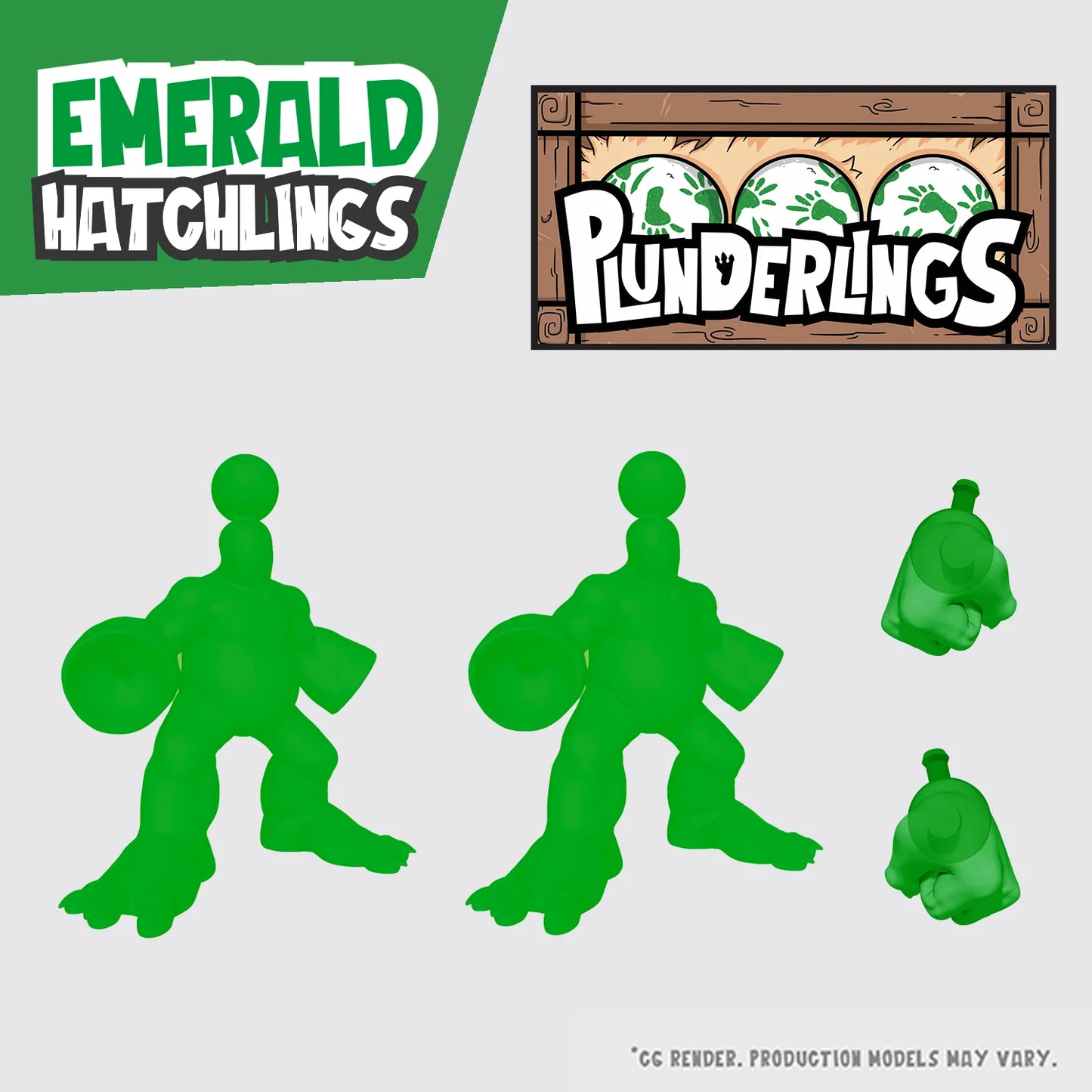 Plunderlings Emerald Hatchling Crate 1/12 Action Figure Lone Coconut