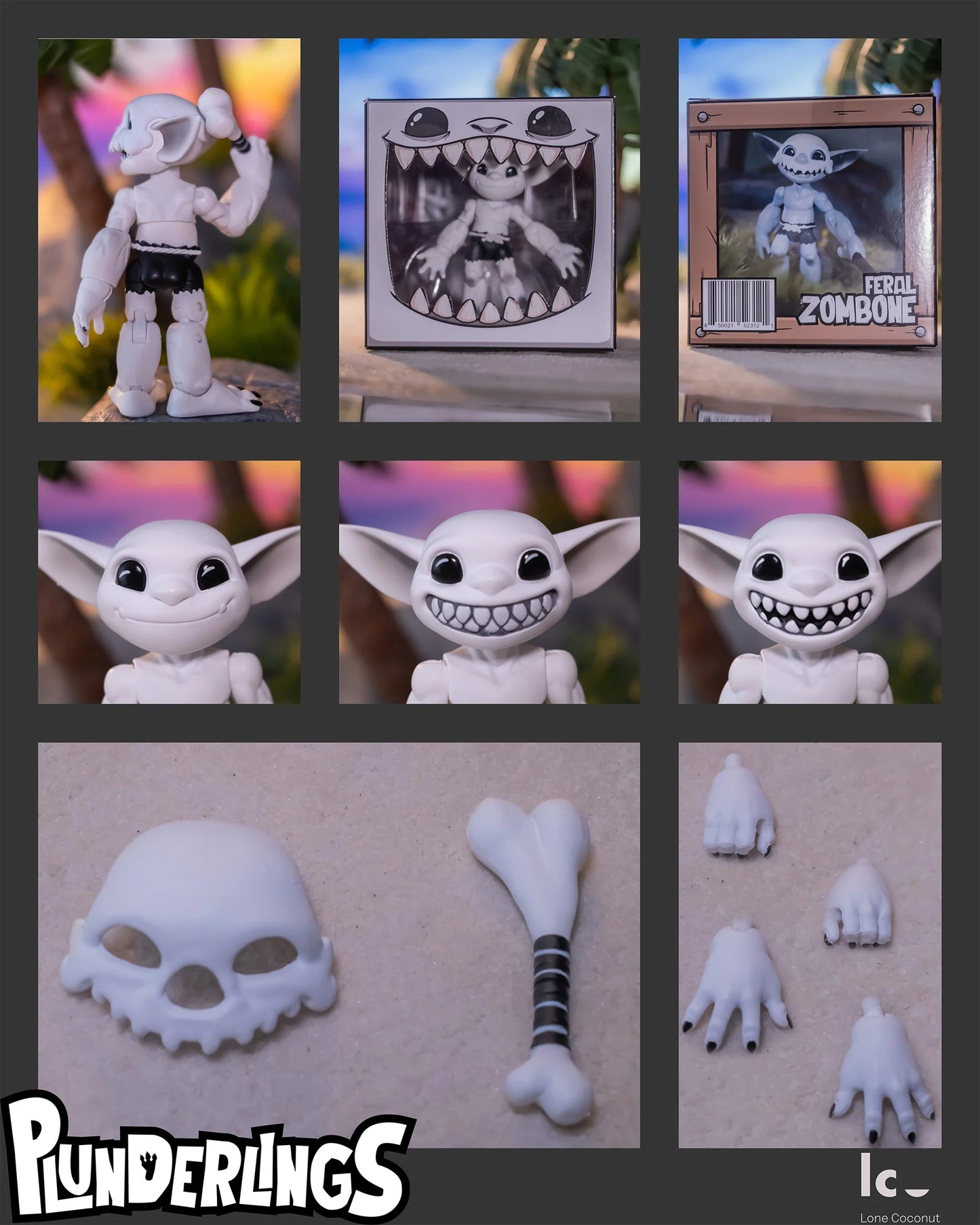 Plunderlings Feral Zombone 1/12 Action Figure Lone Coconut