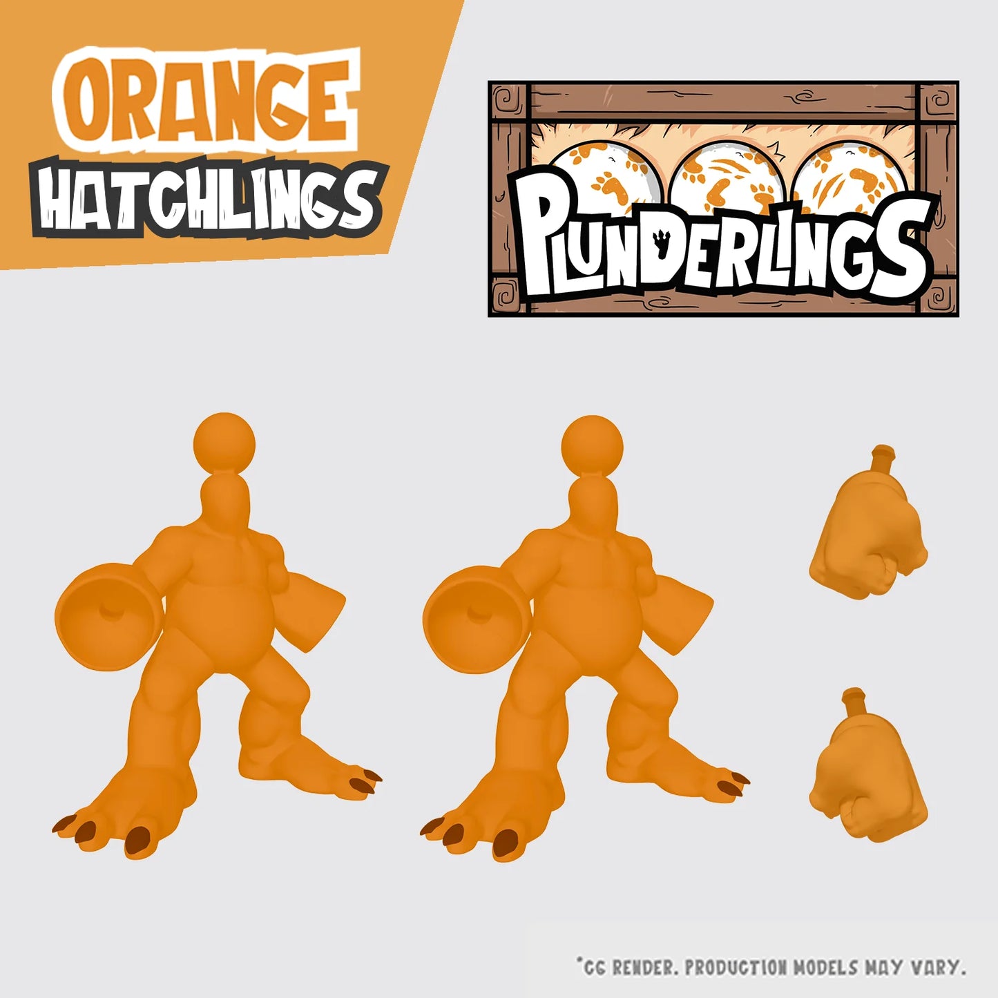 Plunderlings Orange Hatchling Crate 1/12 Action Figure Lone Coconut
