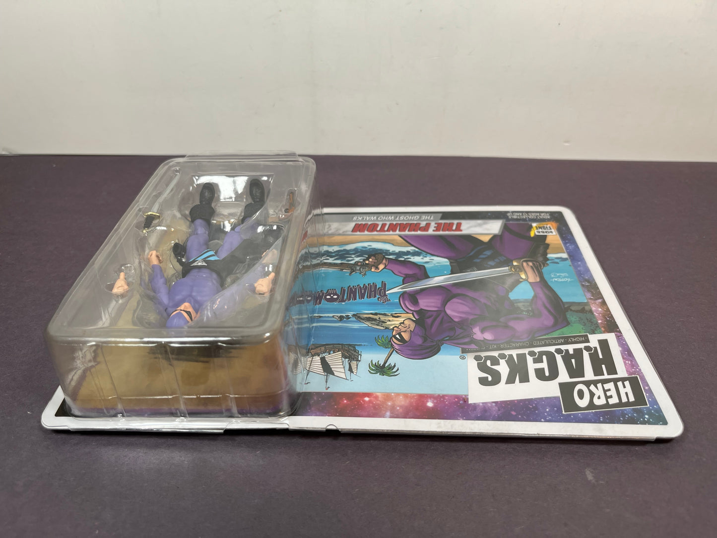Boss Fight Studio Vitruvian Hero Hacks THE PHANTOM Ghost Walks Purple V2 3.75" Figure H.A.C.K.S.