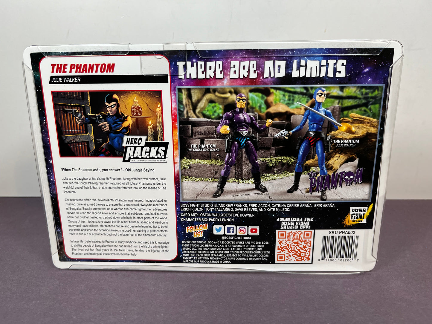 Boss Fight Studio Vitruvian Hero Hacks JULIE WALKER The Phantom Blue 3.75" Figure H.A.C.K.S.