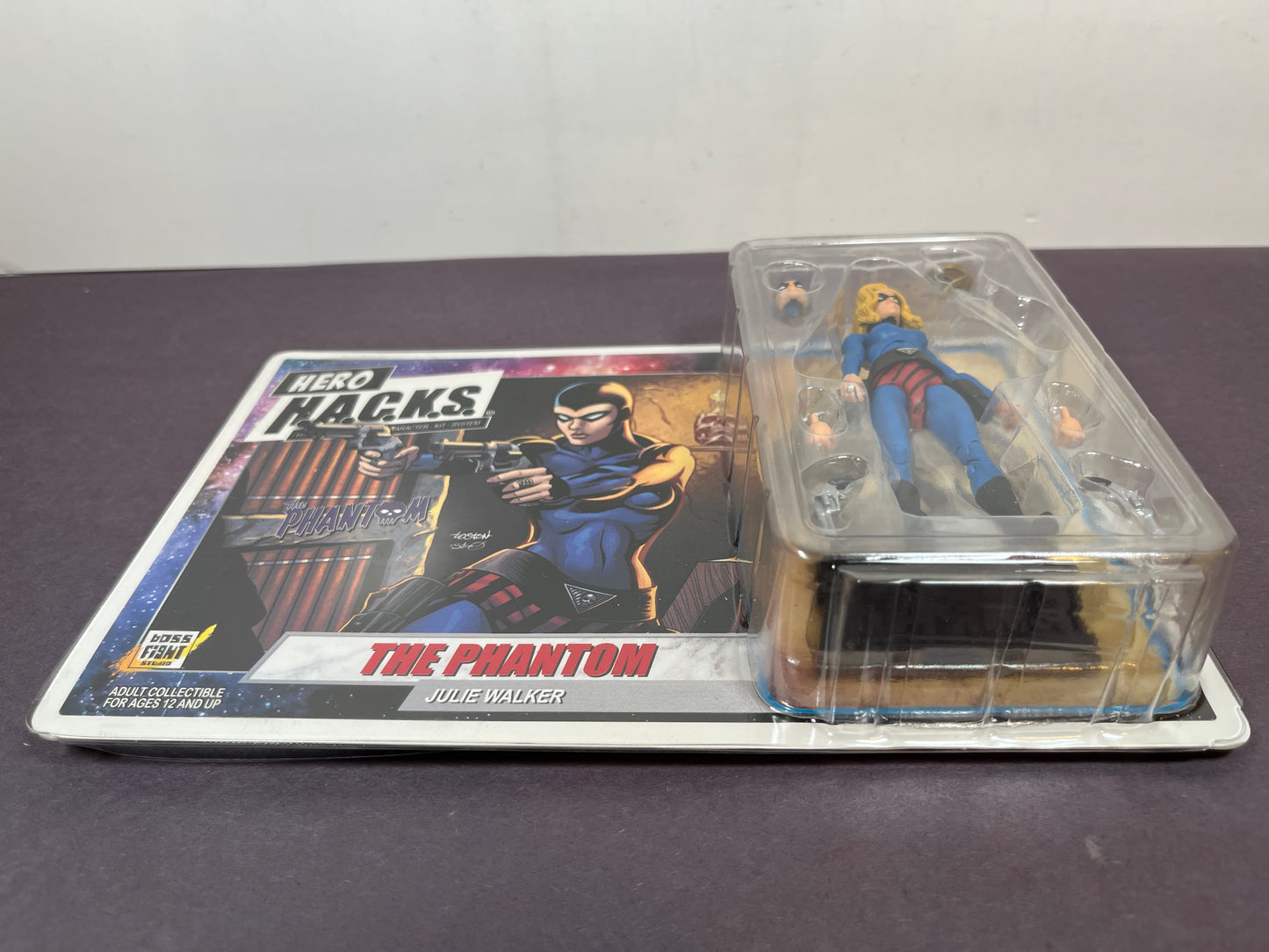 Boss Fight Studio Vitruvian Hero Hacks JULIE WALKER The Phantom Blue 3.75" Figure H.A.C.K.S.