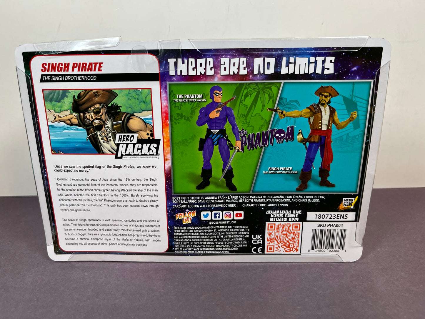 Boss Fight Studio Vitruvian Hero Hacks SINGH PIRATE The Phantom 3.75" Figure H.A.C.K.S.