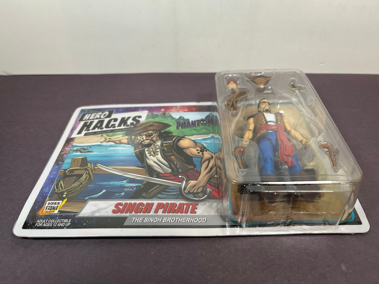 Boss Fight Studio Vitruvian Hero Hacks SINGH PIRATE The Phantom 3.75" Figure H.A.C.K.S.