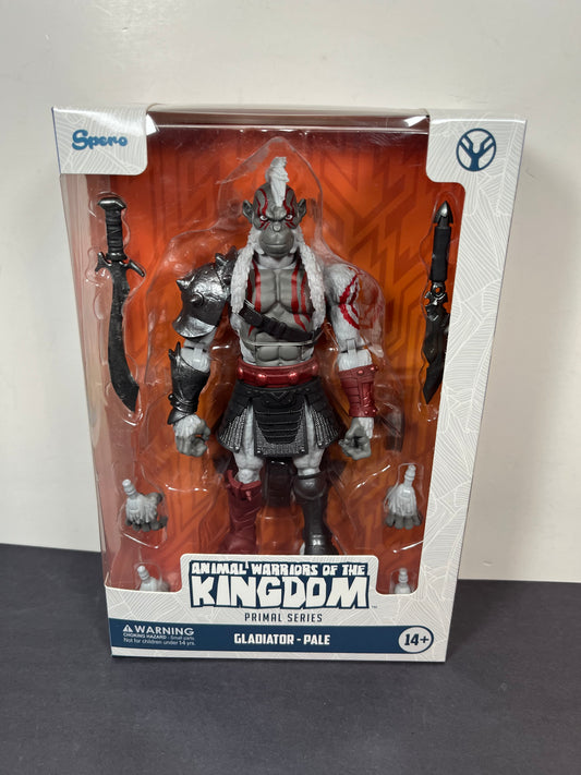 Animal Warriors Of The Kingdom GLADIATOR PALE Action Figure AWOK Primal Series
