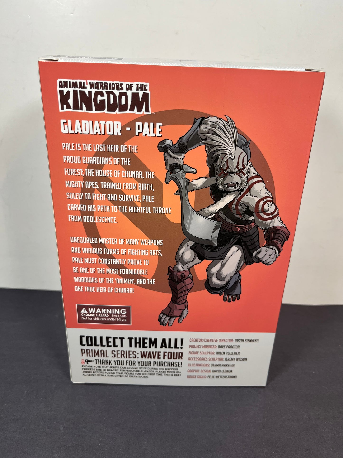 Animal Warriors Of The Kingdom GLADIATOR PALE Action Figure AWOK Primal Series