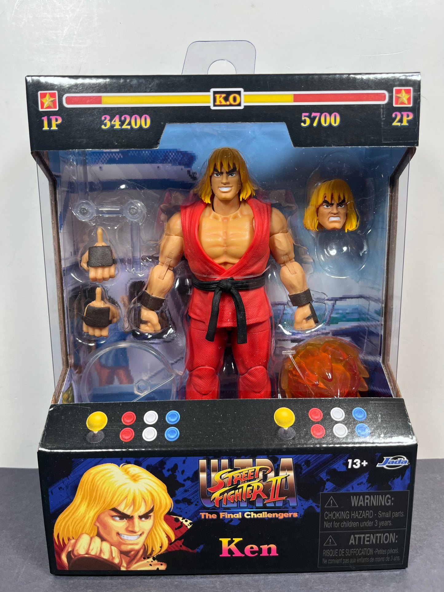 Jada Ultra Street Fighter II Ken 1/12 Scale Action Figure