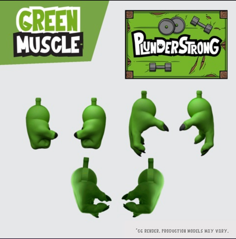 Plunderlings Plunderstrong Green Muscle Crate 1/12 Scale Figure Add-Ons Blitz