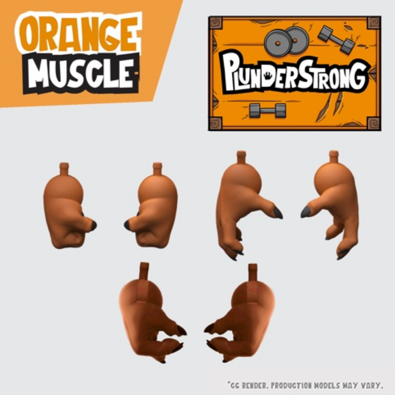 Plunderlings Plunderstrong Orange Muscle Crate 1/12 Scale Figure Add-Ons Mango