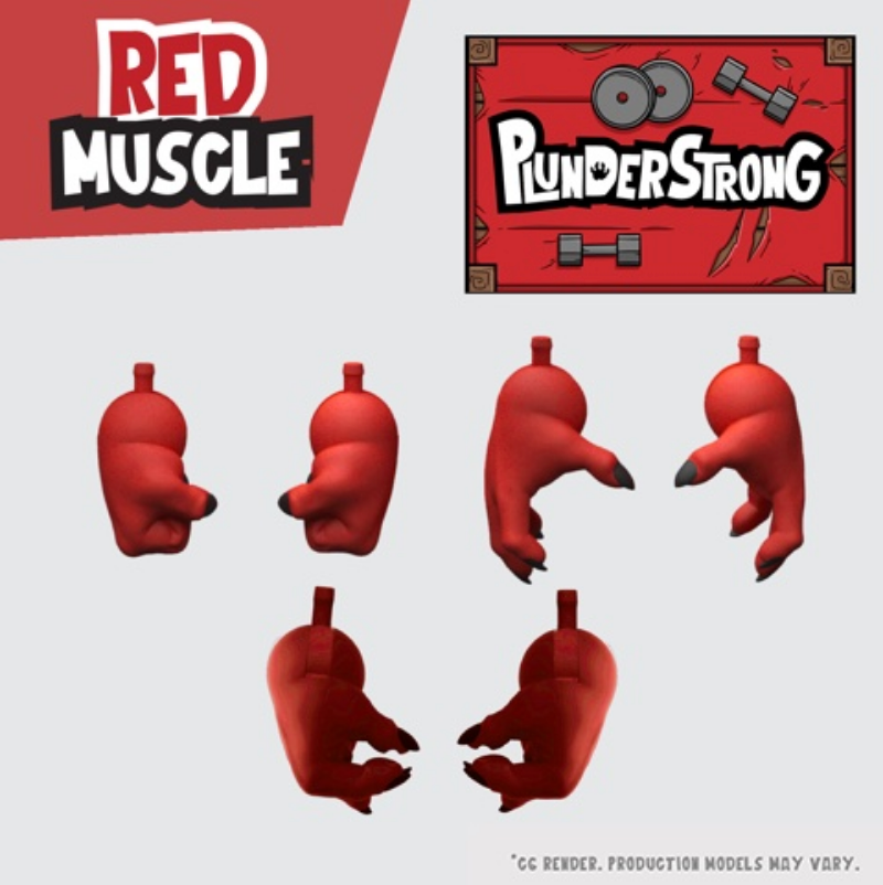 Plunderlings Plunderstrong Red Muscle Crate 1/12 Scale Figure Add-Ons Naufrag