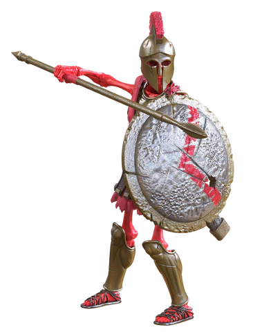 Boss Fight Studio Epic H.A.C.K.S. Action Figure: Spartan Warrior Skeleton Hacks