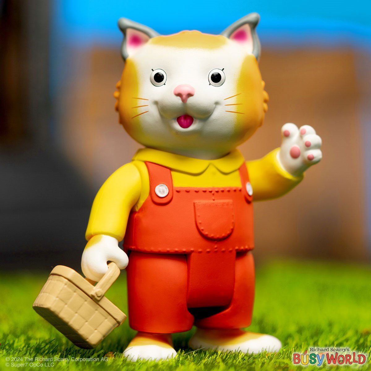 Super7 ReAction Richard Scarry's Busy World HUCKLE CAT PICNIC Action Figure