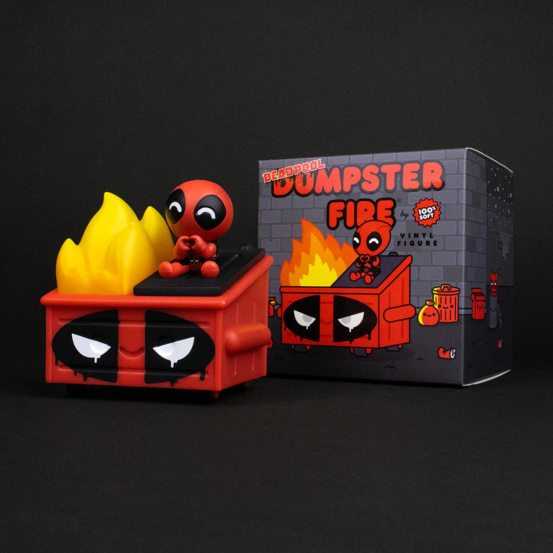 100% Soft Deadpool Dumpster Fire Vinyl Figure