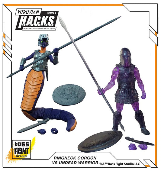Boss Fight Studio Vitruvian H.A.C.K.S. ETERNAL STRUGGLE Action Figure 2 Pack Hacks