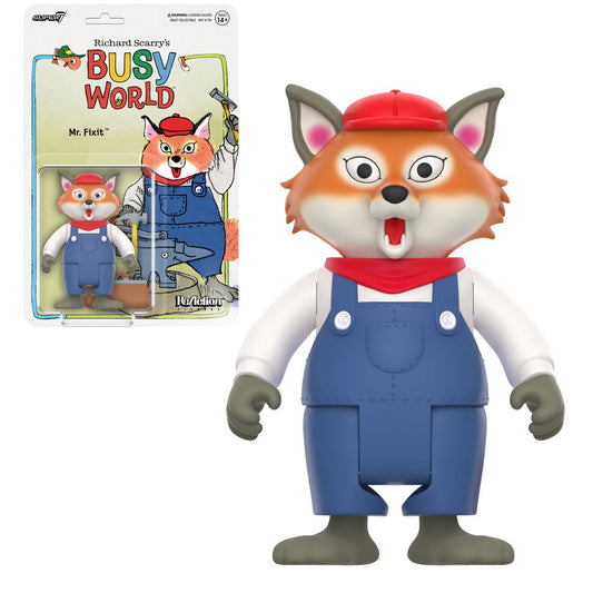 Super7 ReAction Richard Scarry's Busy World MR FIXIT Action Figure