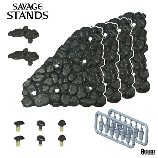 Savage Crucible Savage Stands Action Figure Accessories Set