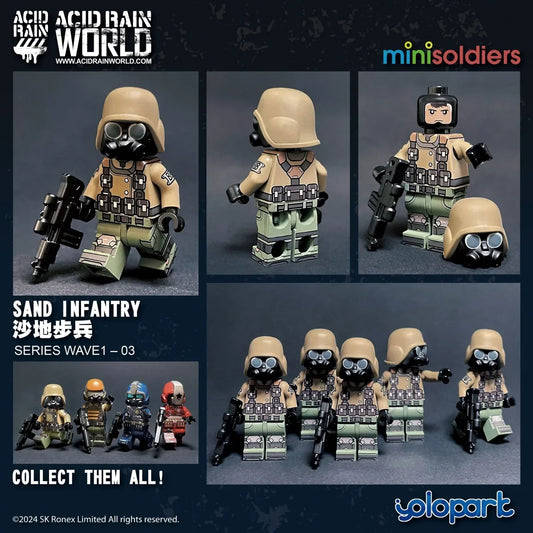 Yolopark Acid Rain World Minisoldiers Series 01 SAND INFANTRY Figure