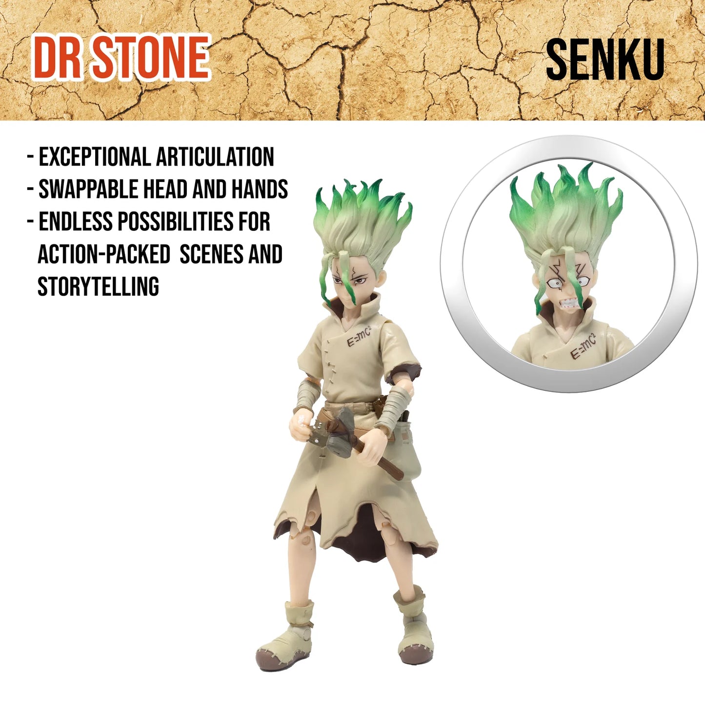 Boss Fight Studio Dr. STONE Senku Ishigami Action Figure