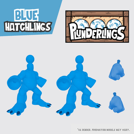Plunderlings Blue Hatchling Crate 1/12 Action Figure Lone Coconut