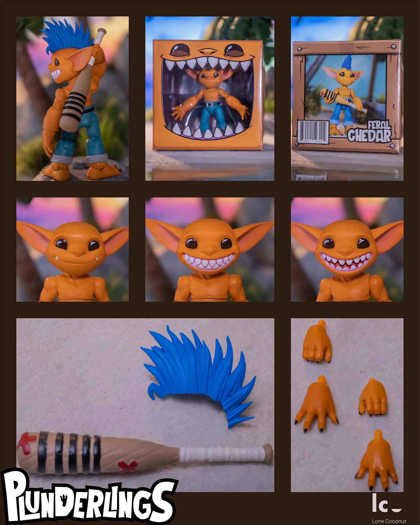 Plunderlings Feral Chedar 1/12 Action Figure Lone Coconut