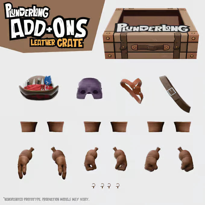 Plunderlings Plunderlong Leather Crate 1/12 Scale Figure Add-Ons Accessories