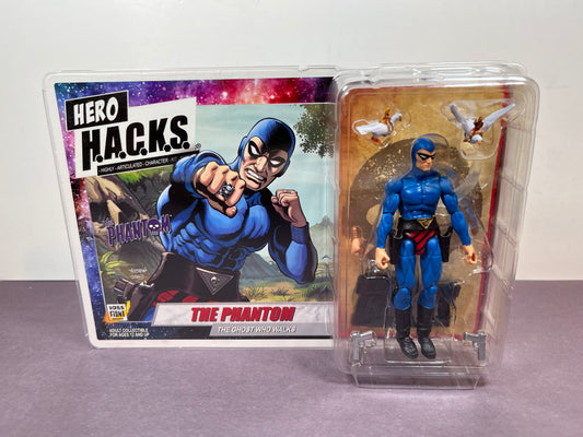 Boss Fight Studio Vitruvian Hero Hacks THE PHANTOM Ghost Who Walks Blue 3.75" Figure H.A.C.K.S