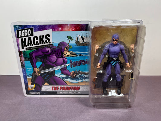 Boss Fight Studio Vitruvian Hero Hacks THE PHANTOM Ghost Walks Purple V2 3.75" Figure H.A.C.K.S.