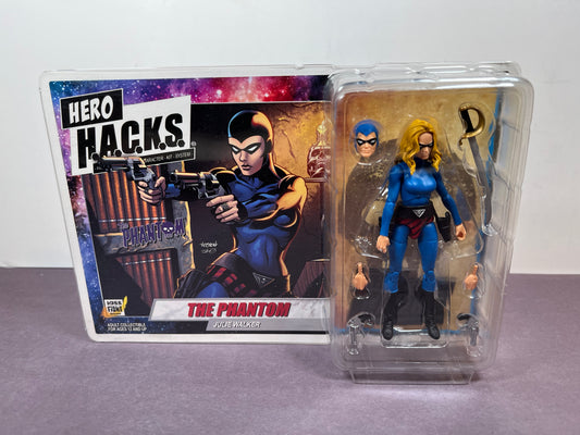 Boss Fight Studio Vitruvian Hero Hacks JULIE WALKER The Phantom Blue 3.75" Figure H.A.C.K.S.