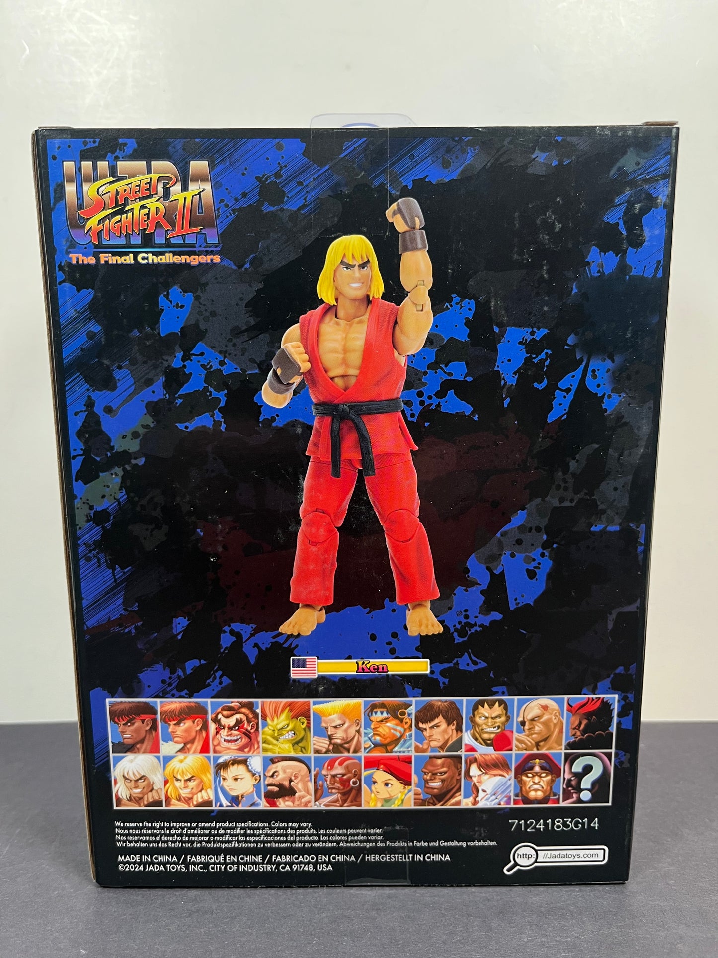 Jada Ultra Street Fighter II Ken 1/12 Scale Action Figure