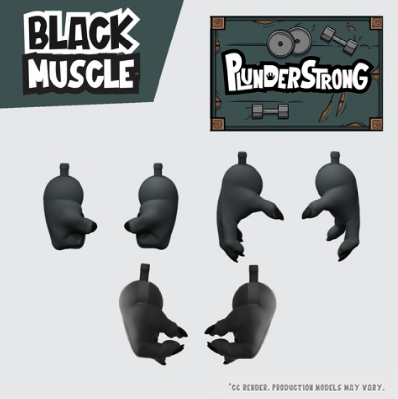 Plunderlings Plunderstrong Black Muscle Crate 1/12 Scale Figure Add-Ons BlacJak