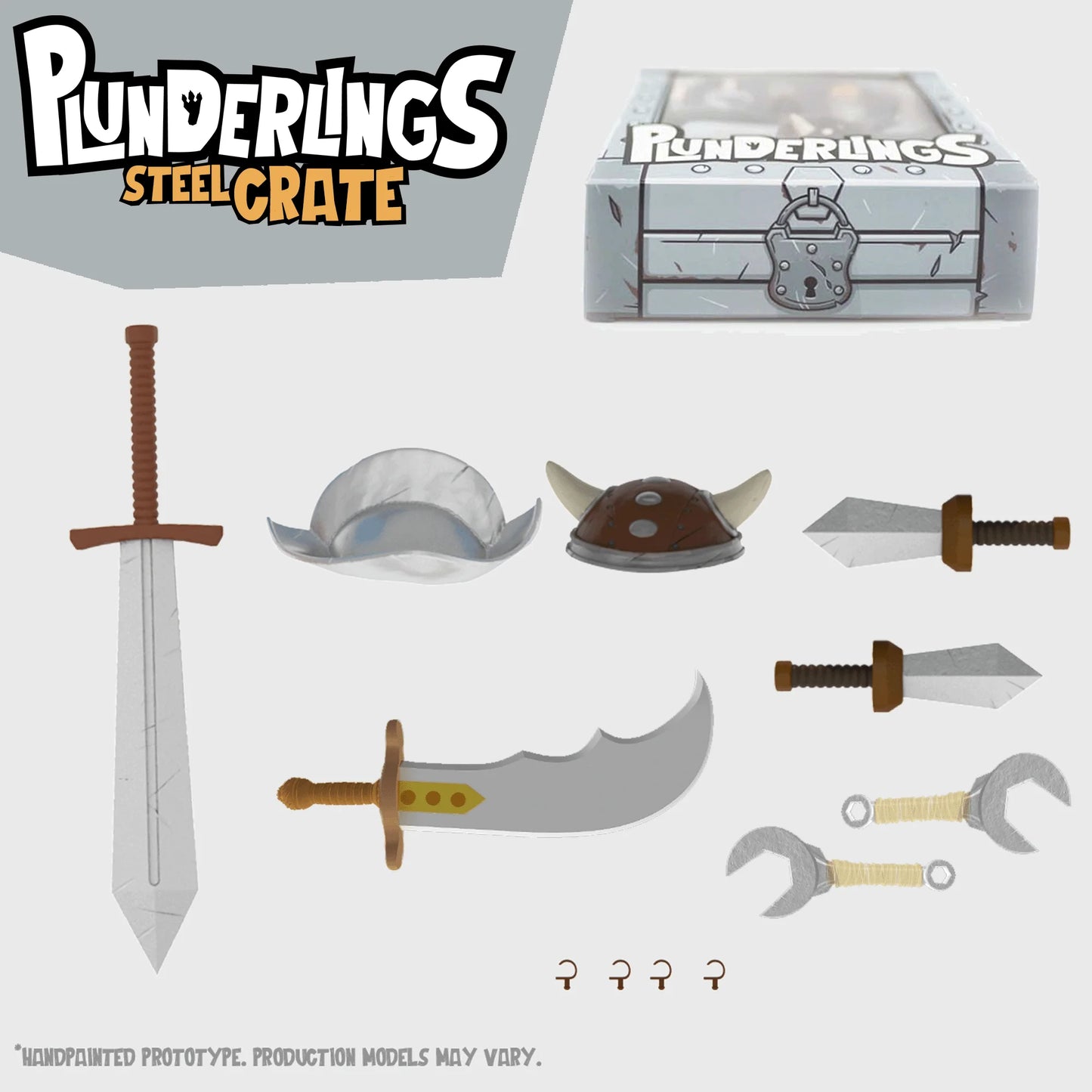 Plunderlings Plunderlong Steel Crate 1/12 Scale Figure Add-Ons Accessories