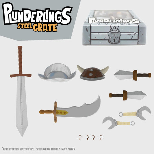 Plunderlings Plunderlong Steel Crate 1/12 Scale Figure Add-Ons Accessories