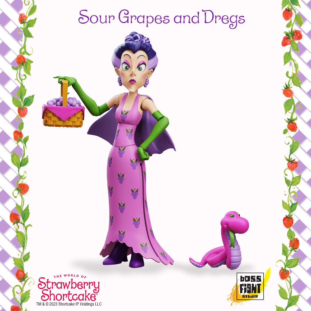 Boss Fight Studio Strawberry Shortcake Sour Grapes Action Figure